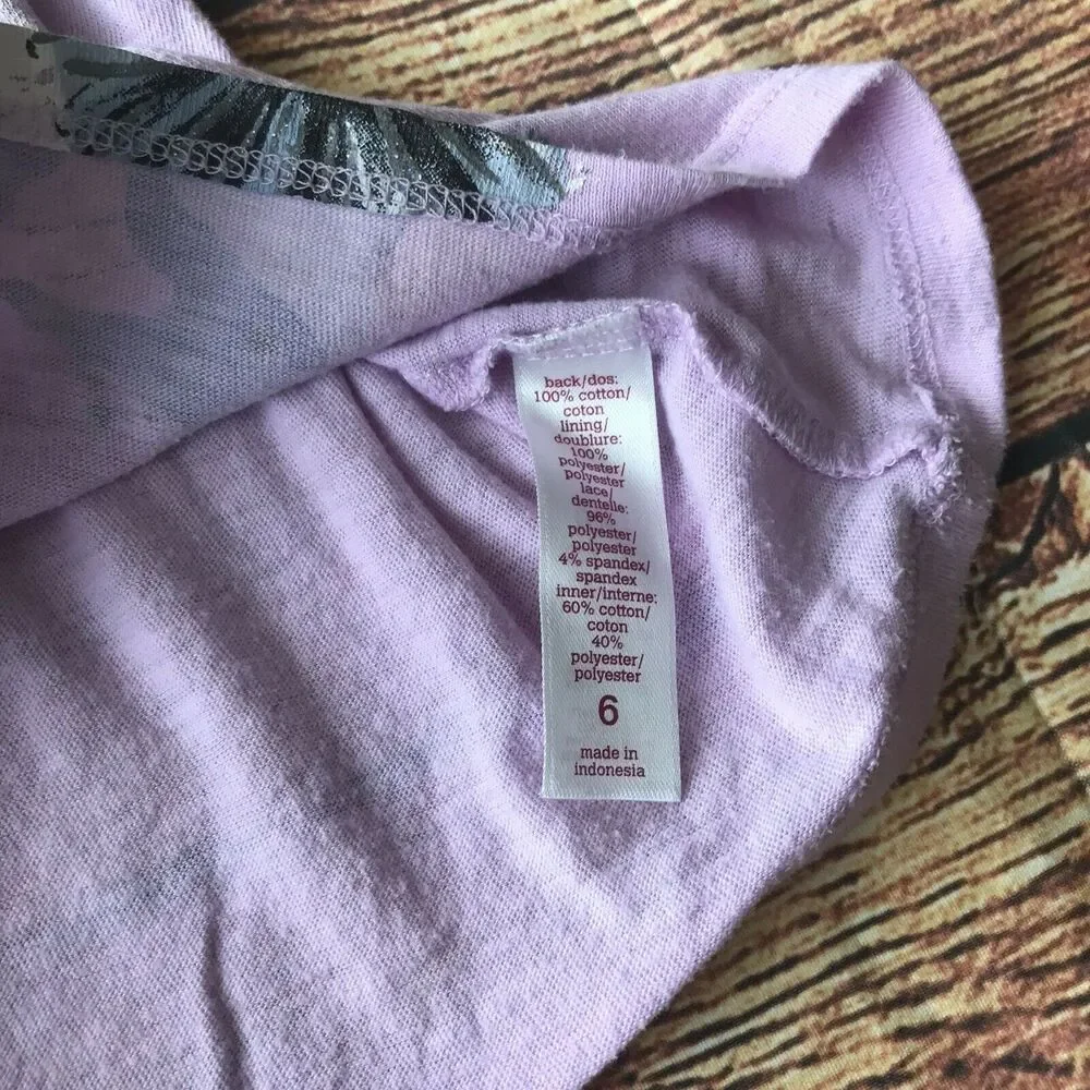Justice Kids Headquarters Lot of 2 Shirt Bundle Girls' Size 6 Purple